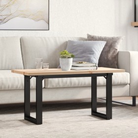 Massivholz-Kiefer- und Eisenrahmen-Couchtisch 90x40x45,5cm von , Couchtisch - Ref: Foro24-3282730, Preis: 68,99 €, Rabatt: %