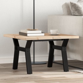 Center table with frame and solid pine and iron wood, 60x60x40.5cm by , Coffee table - Ref: Foro24-3282770, Price: 70,88 €, D...