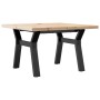 Center table with frame and solid pine and iron wood, 60x60x40.5cm by , Coffee table - Ref: Foro24-3282770, Price: 70,85 €, D...