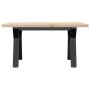 Mesa de centro marco Y madera maciza pino y hierro 80x50x40,5cm de , Mesas de centro - Ref: Foro24-3282772, Precio: 81,41 €, ...