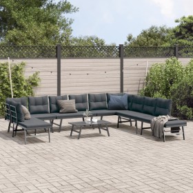 Gartenbankkissen 6-teilig, Stahl mit schwarzer Pulverbeschichtung. von , Gartenbänke - Ref: Foro24-3283729, Preis: 674,99 €, ...