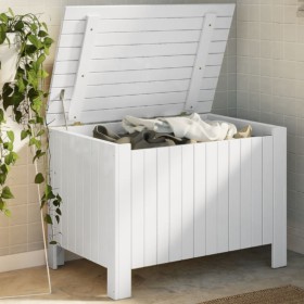 Storage box with lid FROG solid white wood 80x49x54 cm by , Storage trunks - Ref: Foro24-4002330, Price: 97,80 €, Discount: %