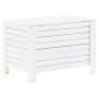 Caja de almacenaje y tapa RANA madera maciza blanca 100x49x54cm de , Baúles de almacenamiento - Ref: Foro24-4002324, Precio: ...