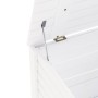 Storage box with lid FROG solid white wood 100x49x54cm by , Storage trunks - Ref: Foro24-4002324, Price: 102,15 €, Discount: %