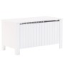 Storage box with lid FROG solid white wood 100x49x54cm by , Storage trunks - Ref: Foro24-4002332, Price: 109,82 €, Discount: %