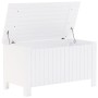 Storage box with lid FROG solid white wood 100x49x54cm by , Storage trunks - Ref: Foro24-4002332, Price: 109,82 €, Discount: %