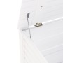 Storage box with lid FROG solid white wood 100x49x54cm by , Storage trunks - Ref: Foro24-4002332, Price: 109,82 €, Discount: %