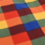 Folding velvet picnic blanket with colorful checkered pattern 200x200 cm by , Camping and hiking - Ref: Foro24-4004209, Price...