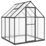 Greenhouse with anthracite aluminum base frame 169x169x195 cm by , Greenhouses - Ref: Foro24-4005830, Price: 331,10 €, Discou...