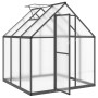 Greenhouse with anthracite aluminum base frame 169x169x195 cm by , Greenhouses - Ref: Foro24-4005830, Price: 331,10 €, Discou...