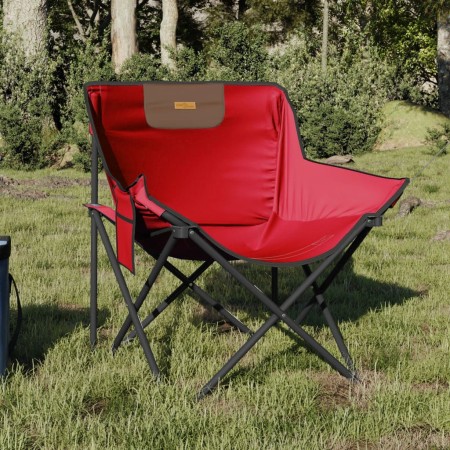 Folding camping chairs with pocket, 2 units, red. by , Garden chairs - Ref: Foro24-366549, Price: 55,21 €, Discount: %