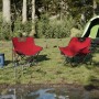 Folding camping chairs with pocket, 2 units, red. by , Garden chairs - Ref: Foro24-366549, Price: 55,21 €, Discount: %