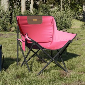 Folding camping chairs with pocket, 2 units, pink. by , Garden chairs - Ref: Foro24-366554, Price: 55,99 €, Discount: %