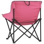 Folding camping chairs with pocket, 2 units, pink. by , Garden chairs - Ref: Foro24-366554, Price: 55,28 €, Discount: %