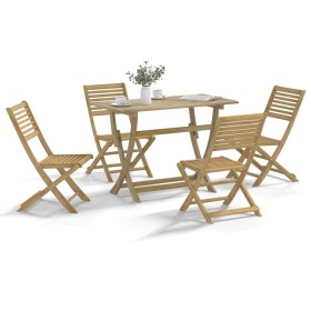 5-teiliges Massivholz-Gartenspeiseset aus Akazienholz von , Gartensets - Ref: Foro24-3214250, Preis: 285,06 €, Rabatt: %