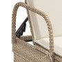 Liegestühle mit Kissen, 2 Stück, aus synthetischem Rattan in Beige. von , Liegen - Ref: Foro24-3261438, Preis: 327,95 €, Raba...