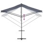 Toldo de pie tela y acero azul y blanco 400x300 cm de , Sombrillas - Ref: Foro24-368932, Precio: 307,99 €, Descuento: %