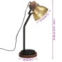 Vintage brass desk lamp 25 W E27 18x18x60 cm by , Lamps - Ref: Foro24-371950, Price: 68,93 €, Discount: %