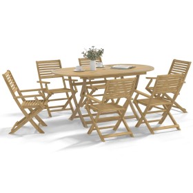 Folding garden chairs 8 pcs acacia wood 54.5x61.5x86.5cm by , Garden chairs - Ref: Foro24-3214227, Price: 330,25 €, Discount: %