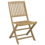 Folding garden chairs 8 units solid acacia wood 48.5x57x90cm by , Garden chairs - Ref: Foro24-3214233, Price: 347,58 €, Disco...