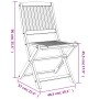 Folding garden chairs 8 units solid acacia wood 48.5x57x90cm by , Garden chairs - Ref: Foro24-3214233, Price: 347,58 €, Disco...