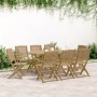 Folding garden chairs 8 units solid acacia wood 54.5x58x90cm by , Garden chairs - Ref: Foro24-3214231, Price: 378,83 €, Disco...