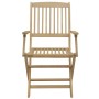 Folding garden chairs 8 units solid acacia wood 54.5x58x90cm by , Garden chairs - Ref: Foro24-3214231, Price: 378,83 €, Disco...