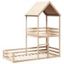 Bed with solid pine wood roof 80x200 cm by , Beds and slatted bases - Ref: Foro24-3282393, Price: 244,04 €, Discount: %