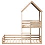 Bed with solid pine wood roof 80x200 cm by , Beds and slatted bases - Ref: Foro24-3282393, Price: 244,04 €, Discount: %