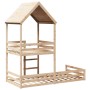 Bed with solid pine wood roof 80x200 cm by , Beds and slatted bases - Ref: Foro24-3282393, Price: 244,04 €, Discount: %