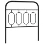 Black metal headboard 80 cm by , Headboards and footboards - Ref: Foro24-377144, Price: 33,99 €, Discount: %