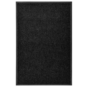 Schwarze waschbare Fußmatte 60x90 cm von vidaXL, Fußmatten - Ref: Foro24-323410, Preis: 29,23 €, Rabatt: %