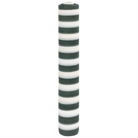 Red de privacidad HDPE verde y blanco 1x10 m 195 g/m² de , Sombrillas - Ref: Foro24-4003743, Precio: 24,73 €, Descuento: %