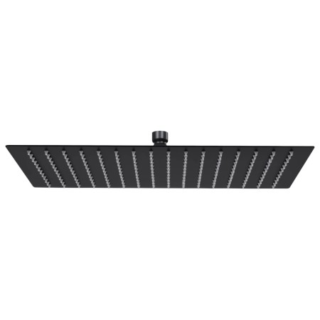 Cabezal ducha efecto lluvia acero inox cuadrado negro 40x30 cm de vidaXL, Cabezales de ducha - Ref: Foro24-147701, Precio: 69...