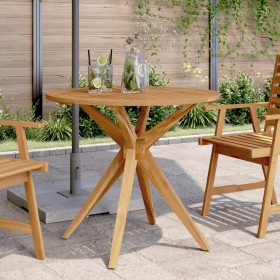 Mesa de jardín redonda madera maciza de acacia Ø85x75 cm de , Mesas de jardín - Ref: Foro24-367834, Precio: 154,40 €, Descuen...