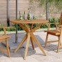 Solid acacia wood round garden table Ø85x75 cm by , Garden tables - Ref: Foro24-367834, Price: 141,59 €, Discount: %