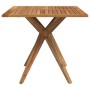 Square garden table made of solid acacia wood 85x85x75 cm by , Garden tables - Ref: Foro24-367836, Price: 145,73 €, Discount: %