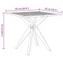 Square garden table made of solid acacia wood 85x85x75 cm by , Garden tables - Ref: Foro24-367836, Price: 145,73 €, Discount: %