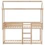 Bunk bed with solid pine wood roof 90x190 cm by , Beds and slatted bases - Ref: Foro24-3282127, Price: 229,99 €, Discount: %