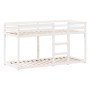 Cama litera con techo madera maciza de pino blanco 90x200 cm de , Camas y somieres - Ref: Foro24-3282001, Precio: 247,99 €, D...