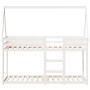 Bunk bed with solid white pine wood roof 90x190 cm by , Beds and slatted bases - Ref: Foro24-3282088, Price: 225,46 €, Discou...