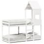 Bunk bed with solid white pine wood roof 75x190 cm by , Beds and slatted bases - Ref: Foro24-3282008, Price: 240,92 €, Discou...