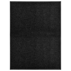 Black washable doormat 90x120 cm by vidaXL, Doormats - Ref: Foro24-323412, Price: 54,04 €, Discount: %