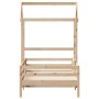 Bed frame with solid pine wood roof structure 90x190 cm by , Beds and slatted bases - Ref: Foro24-3282165, Price: 185,99 €, D...