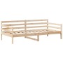 Sofá cama con techo madera maciza de pino 90x200 cm de , Camas y somieres - Ref: Foro24-3282202, Precio: 165,23 €, Descuento: %