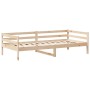 Sofá cama con techo madera maciza de pino 90x200 cm de , Camas y somieres - Ref: Foro24-3282190, Precio: 158,99 €, Descuento: %