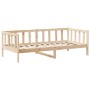 Sofá cama con techo madera maciza de pino 90x190 cm de , Camas y somieres - Ref: Foro24-3282214, Precio: 171,22 €, Descuento: %