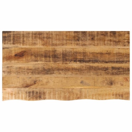 Solid mango wood table top with natural edge, 120x60x2.5 cm. by , Table tops - Ref: Foro24-370360, Price: 87,85 €, Discount: %