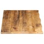 Solid mango wood table top with natural edge, 120x60x2.5 cm. by , Table tops - Ref: Foro24-370360, Price: 87,85 €, Discount: %