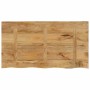 Solid mango wood table top with natural edge, 120x60x2.5 cm. by , Table tops - Ref: Foro24-370360, Price: 87,85 €, Discount: %